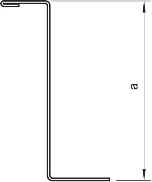 Separador 45x2000mm Aço galvanizado pelo método Sendzimir zinco