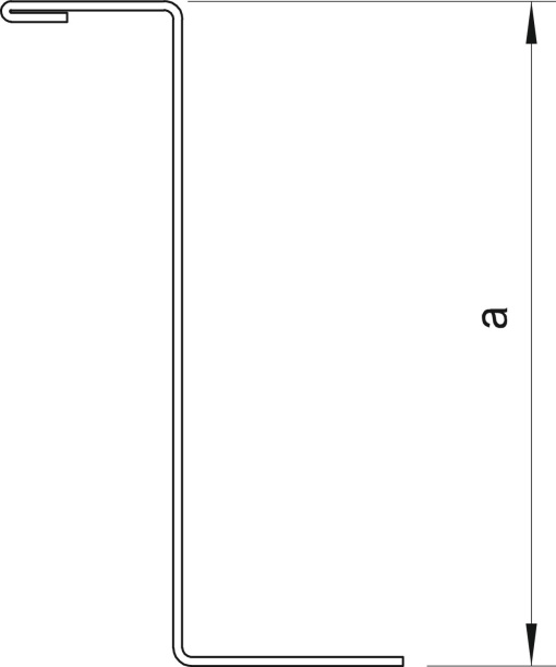 Separador 55x2000mm Aço galvanizado pelo método Sendzimir