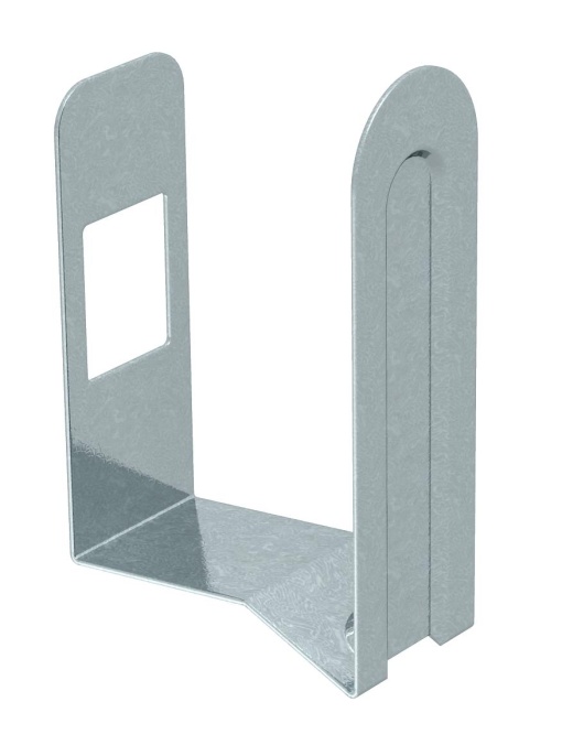 Grampo para calha 80mm Aço galvanizado pelo método Sendzimir