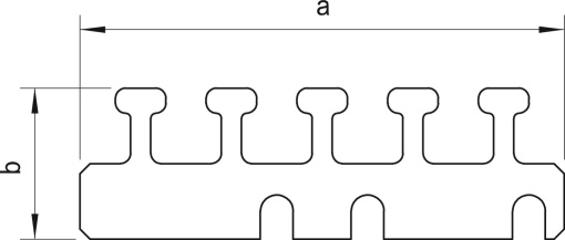 Suporte de cabos 100mm Aço galvanizado pelo método Sendzimir zinco