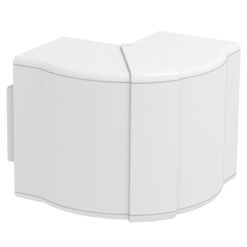 Ângulo externo variável 70x110mm Policarbonatoacrilonitrila-butadieno-estireno branco puro RAL 9010
