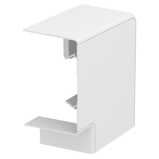 Ângulo plano Tampa de montagem 70x110mm Policarbonatoacrilonitrila-butadieno-estireno branco puro RAL 9010