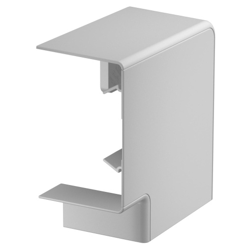 Ângulo plano Tampa de montagem 70x110mm Policarbonatoacrilonitrila-butadieno-estireno cinzento claro RAL 7035