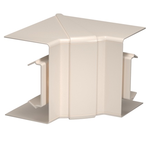 Ângulo interno variável 70x110mm Policarbonatoacrilonitrila-butadieno-estireno branco RAL 9001