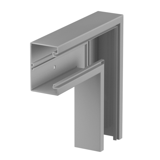 Ângulo plano 70x110mm Policloreto de vinilo cinzento pedra RAL 7030