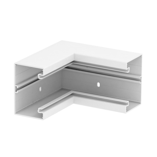 Ângulo interno 70x110mm Policloreto de vinilo branco puro RAL 9010