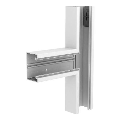 Derivação em T 70x110mm Policloreto de vinilo branco puro RAL 9010