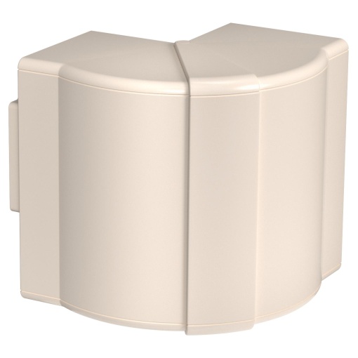 Ângulo externo variável 70x130mm Policarbonatoacrilonitrila-butadieno-estireno branco RAL 9001