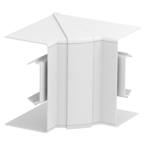 Ângulo interno variável 70x130mm Policarbonatoacrilonitrila-butadieno-estireno branco puro RAL 9010