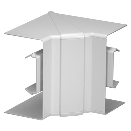 Ângulo interno variável 70x130mm Policarbonatoacrilonitrila-butadieno-estireno cinzento claro RAL 7035