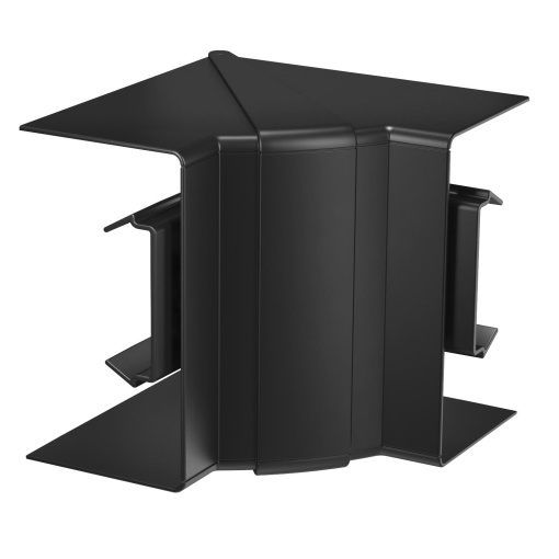 Internal corner variable 70x130 Policarbonatoacrilonitrila-butadieno-estireno preto RAL 9005