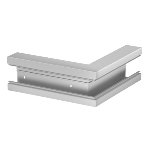 Ângulo externo 70x130mm Policloreto de vinilo cinzento claro RAL 7035