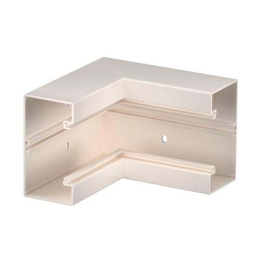 Ângulo interno 70x130mm Policloreto de vinilo branco RAL 9001