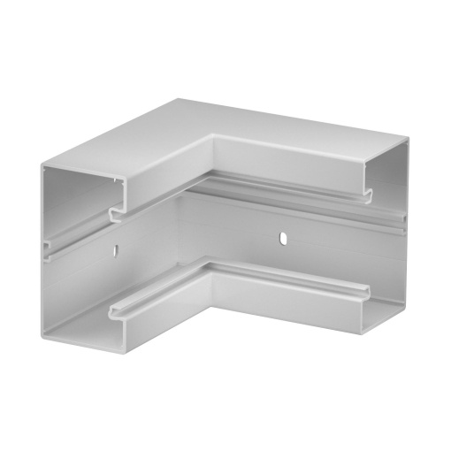Ângulo interno 70x130mm Policloreto de vinilo cinzento claro RAL 7035