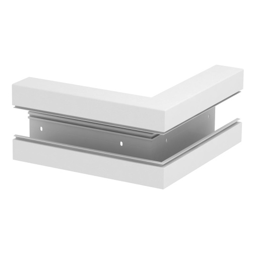Ângulo externo 70x170mm Policloreto de vinilo branco puro RAL 9010