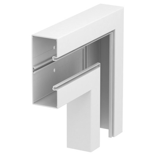 Ângulo plano 70x170mm Policloreto de vinilo branco puro RAL 9010