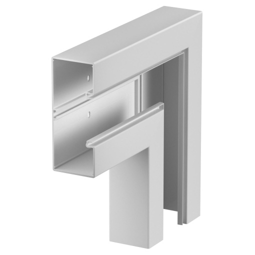 Ângulo plano 70x170mm Policloreto de vinilo cinzento claro RAL 7035