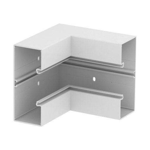 Ângulo interno 70x170mm Policloreto de vinilo branco puro RAL 9010