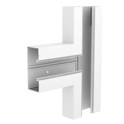 Derivação em T 70x170mm Policloreto de vinilo branco puro RAL 9010