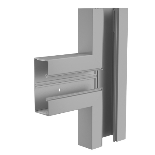 Derivação em T 70x170mm Policloreto de vinilo cinzento pedra RAL 7030
