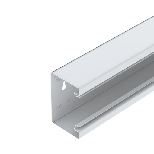 Calha técnica simétrica 70x110x2000 Aço branco puro RAL 9010