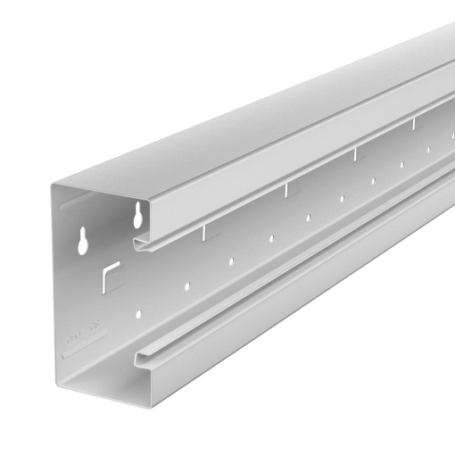 Calha técnica simétrica 70x130x2000 Aço cinzento claro RAL 7035