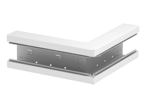 Ângulo externo simétrico 70x130x300 Aço branco puro RAL 9010