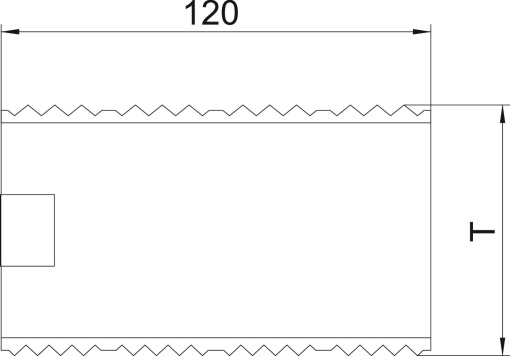 União universal, para calha de 90 90x120 Aço inoxidável, livre de ferrugem A2 1.4301