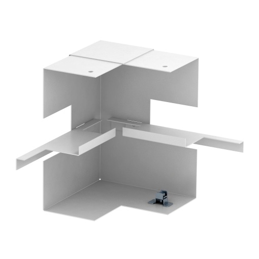 Ângulo interno simples, simétrico 70x170x128 Aço branco puro RAL 9010