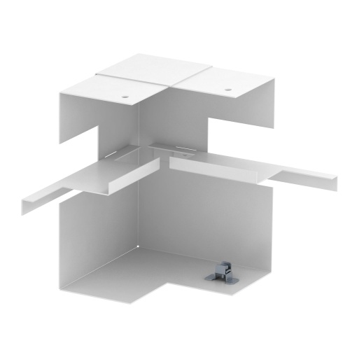 Internal corner simple, asymmetrical 70x170x128 Aço branco puro RAL 9010