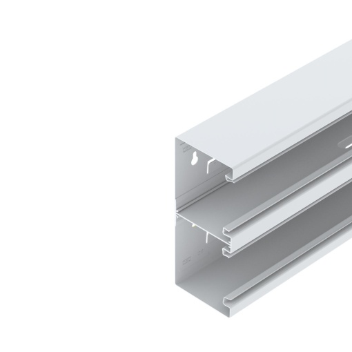 Calha técnica simétrica 90x210x2000 Aço branco puro RAL 9010