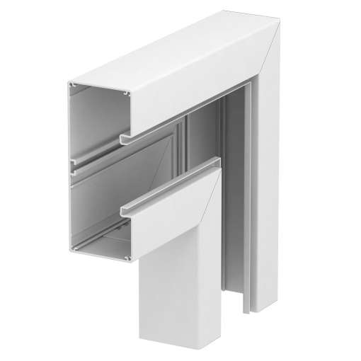 Ângulo plano simétrico 70x170x300 Alumínio branco puro RAL 9010