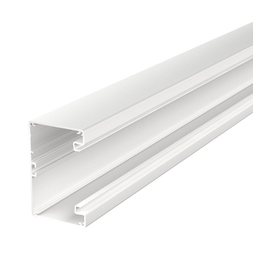 Calha técnica simétrica 70x110x2000 Alumínio branco puro RAL 9010