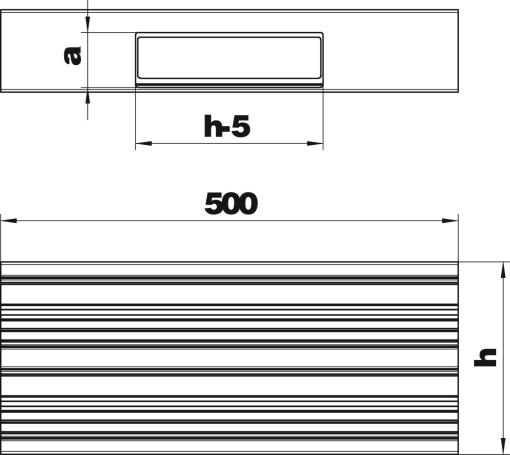 Derivação em T 2 vias 90x210x500 Alumínio branco puro RAL 9010