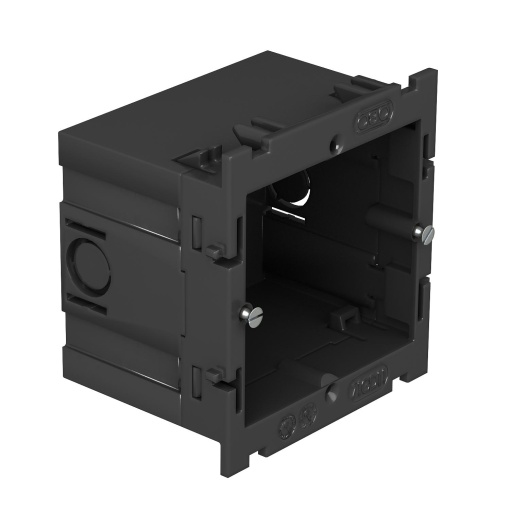 Accessory mounting box single 51x76x71 Poliamida cinzento claro RAL 7035