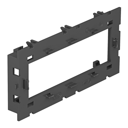 Suporte de montagem Modul 45 versão aberta 15x76x160 Poliamida cinzento claro RAL 7035
