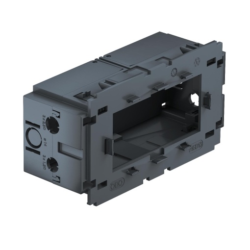 Caixa de aparelhagem dupla para Modul 45 51x76x140 Poliamida cinzento RAL 7011