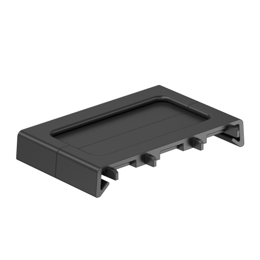 Saída de escova para sistema tampa de 80 48x78x12 Poliamida, reforçada com fibra de vidro preto