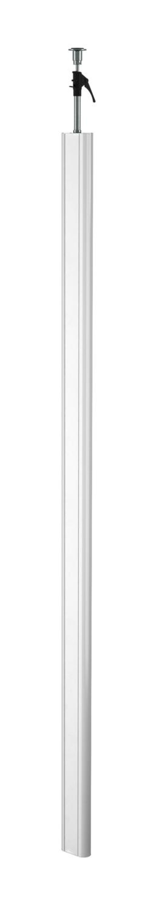 Service pole Floorceiling 3000x146x65 Alumínio branco puro RAL 9010
