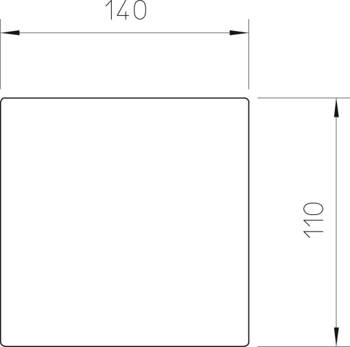Borracha 140x110x4 Borracha preto