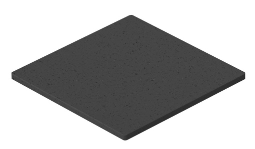Borracha 140x110x4 Borracha preto