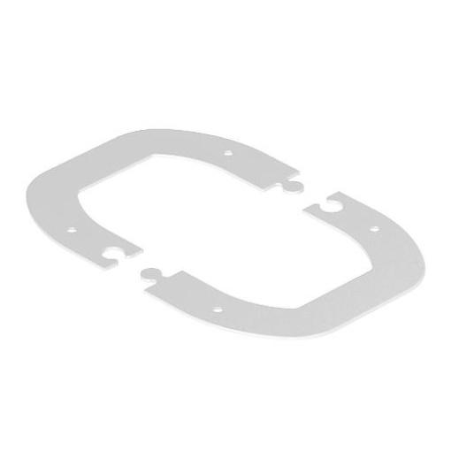 Remate para ISSDM45 187x137x2 Aço branco puro RAL 9010