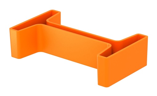 Proteção de topo para perfil IS 8 83x19 Polietileno cor-de-laranja pastel RAL 2003