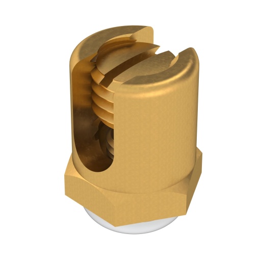 Ligador de terra com rosca M8 e parafuso 4-50mm² Latão