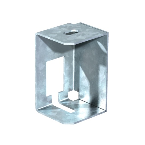 Suporte de teto antifogo para manutenção de funções 105x50x54 Aço galvanizado por imersão a quente após maquinação