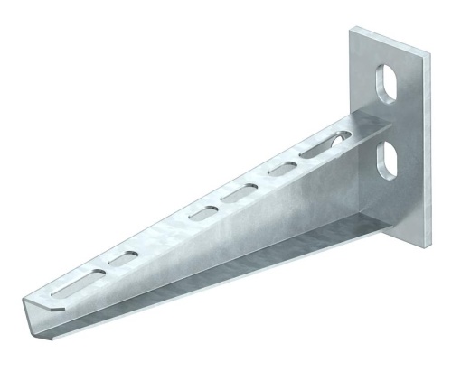 Consola mural com 2 furos de fixação B210mm Aço galvanizado por imersão a quente após maquinação