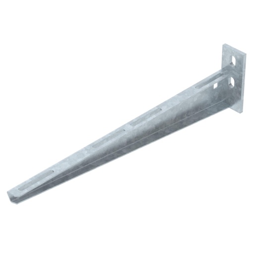 Consola mural com 2 furos de fixação B410mm Aço galvanizado por imersão a quente após maquinação