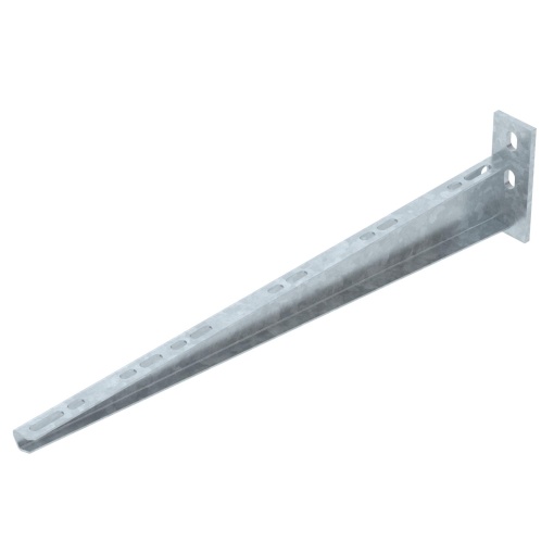 Consola mural com 2 furos de fixação B510mm Aço galvanizado por imersão a quente após maquinação