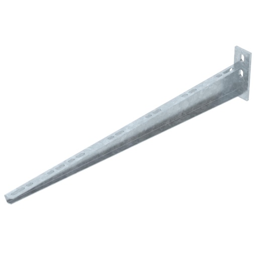 Consola mural com 2 furos de fixação B610mm Aço galvanizado por imersão a quente após maquinação