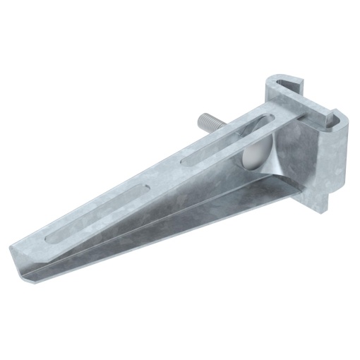Consola de garra para perfil IS 8 B160mm Aço galvanizado por imersão a quente após maquinação
